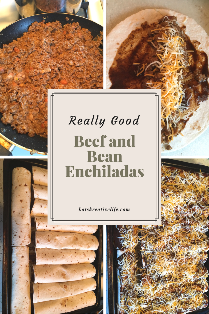 Beef and Bean Enchiladas