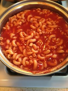 Macaroni with Tomato Juice