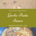 Garlic Pasta Sauce
