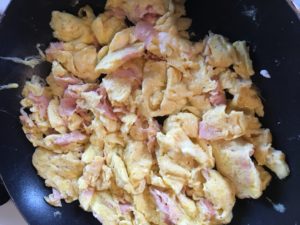 Cheesy Eggs and Ham