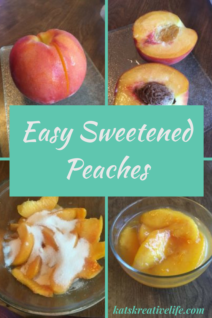 Easy Sweetened Peaches